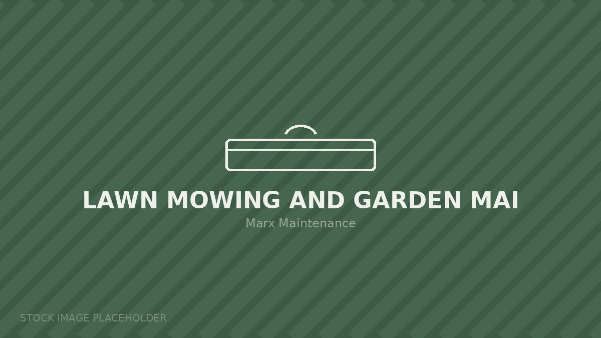Mown lawn and edged garden bed at a home in Albury